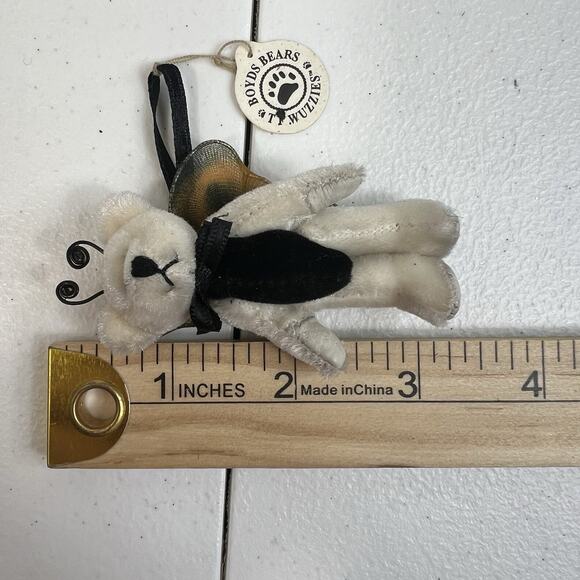 Boyds Bears Wuzzies Butterfly Bear Ornament Wuzzie Bearwear Moveable Limbs - Picture 8 of 8